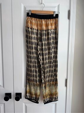Giada Forte Women’s Printed Silk Pant Notte Size 0/US2